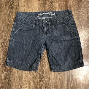 American Eagle denim trouser style shorts